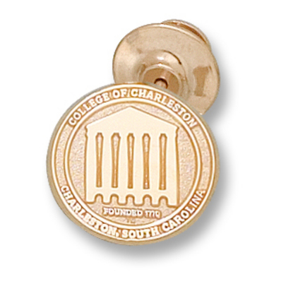 "Charleston Cougars ""Seal"" Lapel Pin - 14KT Gold Jewelry"