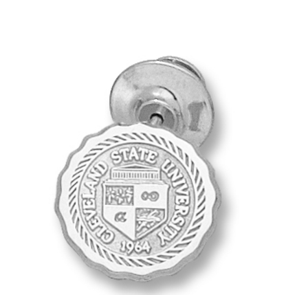 "Cleveland State Vikings ""Seal"" Lapel Pin - Sterling Silver Jewelry"