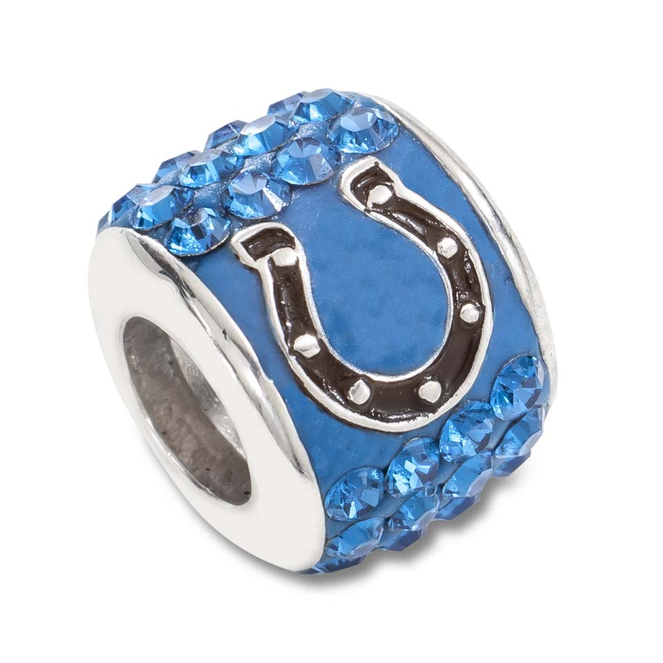 LogoArt Indianapolis Colts Premier Sterling Silver Bead Charm