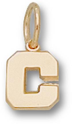 Cornell Big Red Bears "C" 1/4" Charm - 14KT Gold Jewelry