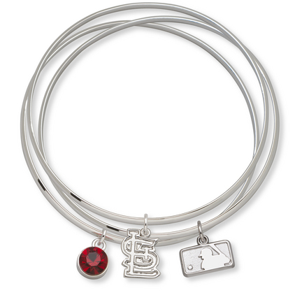 St. Louis Cardinals Batterman Triple Bangle Bracelet