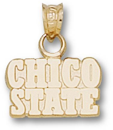 "California State (Chico) Wildcats Block ""Chico State"" Lapel Pin - Sterling Silver Jewelry"