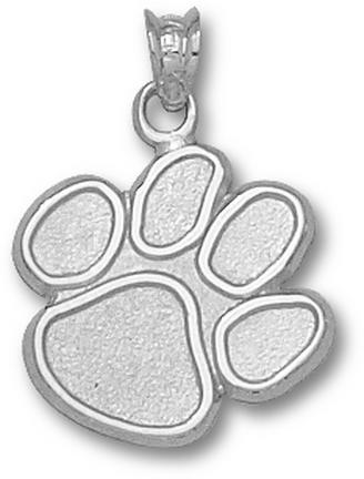 Clemson Tigers "Paw" 5/8" Pendant - Sterling Silver Jewelry
