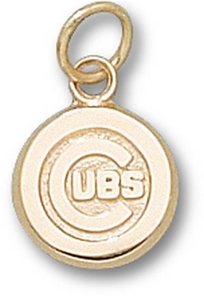Chicago Cubs "C Cubs Logo" 3/8" Charm - 14KT Gold Jewelry