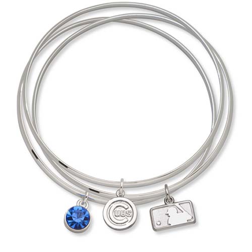 Chicago Cubs Batterman Triple Bangle Bracelet