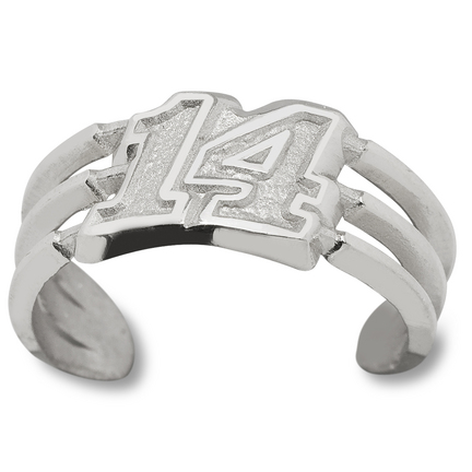 Tony Stewart #14 Toe Ring - Sterling Silver Jewelry