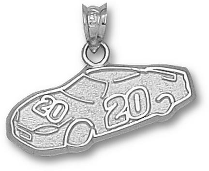 Joey Logano #20 Car Pendant - Sterling Silver Jewelry