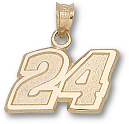 Jeff Gordon #24 7/16" Medium Lapel Pin - Sterling Silver Jewelry