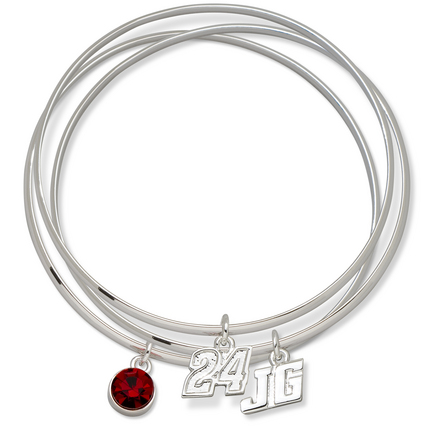 Jeff Gordon #24 Triple Bangle Bracelet