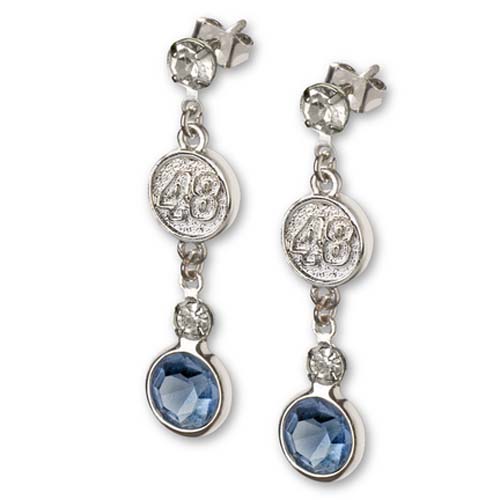 Jimmie Johnson #48 Logo Crystal Earrings