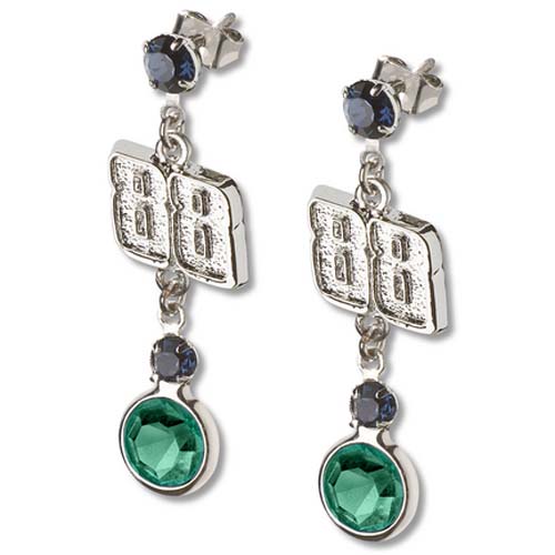 Dale Earnhardt Jr. #88 Logo Crystal Earrings