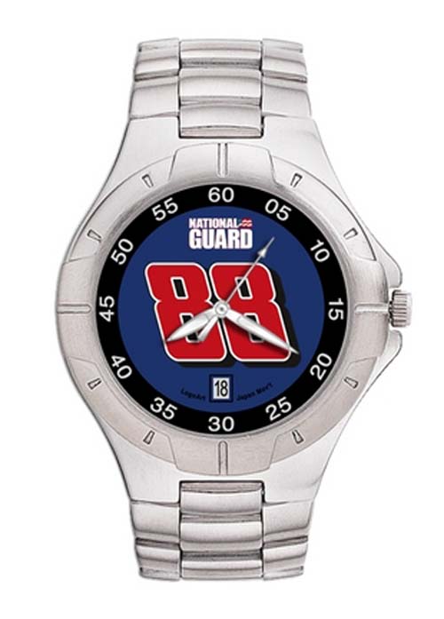 Dale Earnhardt Jr. #88 National Guard Men's Pro II Watch with Stainless Steel Bracelet