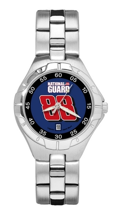 Dale Earnhardt Jr. #88 National Guard Logo Woman's Pro II Watch with Stainless Steel Bracelet
