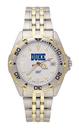 Duke Blue Devils "Duke" All Star Watch with Stainless Steel Band - Men's