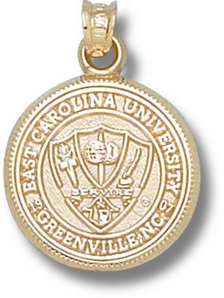 East Carolina Pirates "Seal" Lapel Pin - 14KT Gold Jewelry