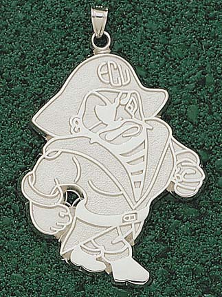 "East Carolina Pirates ""Petey"" Giant Lapel Pin - Sterling Silver Jewelry"