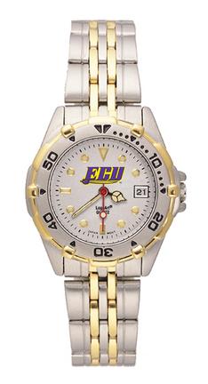 East Carolina Pirates "ECU with Sword" All Star Watch with Stainless Steel Band - Women's
