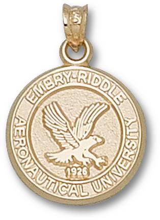 "Embry-Riddle Aeronautical Eagles ""Seal"" Lapel Pin - Sterling Silver Jewelry"