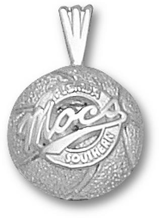 Florida Southern College Moccasins "Mocs Basketball" Pendant - Sterling Silver Jewelry
