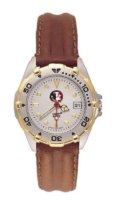 Florida State Seminoles "Seminole" All Star Watch with Leather Band - Women's