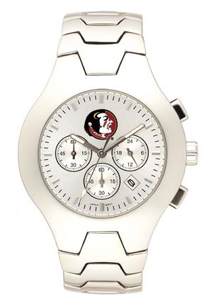 Florida State Seminoles NCAA Men's Hall of Fame Watch with Stainless Steel Bracelet
