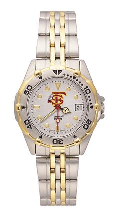 Florida State Seminoles "FS with Feather" All Star Watch with Stainless Steel Band - Women's