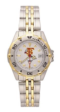 Florida State Seminoles "FS with Feather" All Star Watch with Stainless Steel Band - Women's