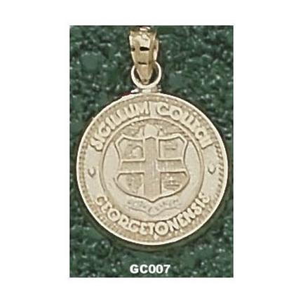 "Georgetown College Tigers Round ""Seal"" Lapel Pin - Sterling Silver Jewelry"