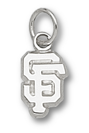 San Francisco Giants "SF" 3/8" Charm - Sterling Silver Jewelry