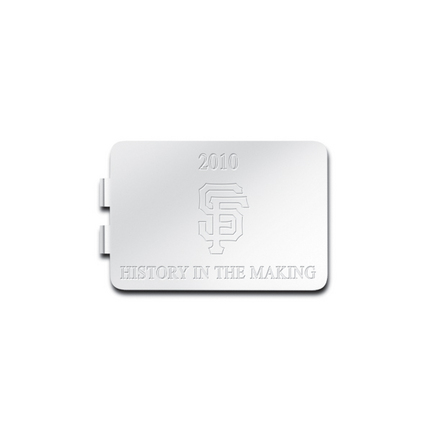 San Francisco Giants 2010 World Series Commemorative Sterling Silver Engraved Money Clip