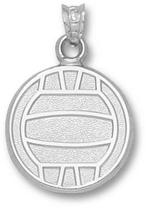 Large Flat "Volleyball" Pendant - Sterling Silver Jewelry