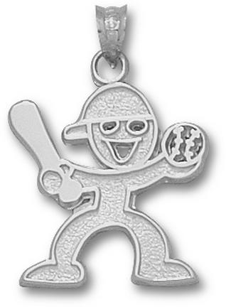 Baseball Sports Person Pendant - Sterling Silver Jewelry