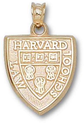 "Harvard Crimson ""Law School Shield"" Lapel Pin - 14KT Gold Jewelry"