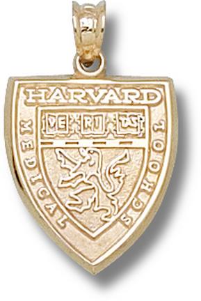 "Harvard Crimson ""Medical School Shield"" Lapel Pin - 14KT Gold Jewelry"