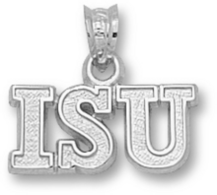 Illinois State Redbirds "ISU" Pendant - Sterling Silver Jewelry