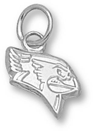 Illinois State Redbirds "Redbird Head" 3/8" Charm - Sterling Silver Jewelry