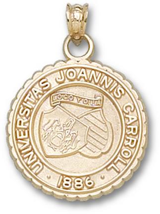 "John Carroll Blue Streaks ""Seal"" Lapel Pin - 10KT Gold Jewelry"