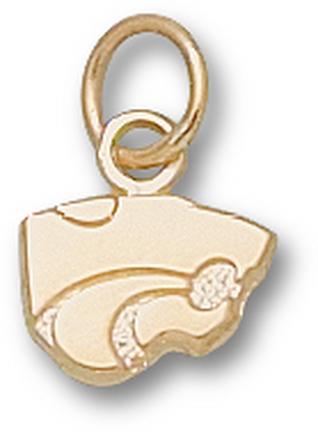 "Kansas State Wildcats ""Cat"" 1/4"" Lapel Pin - 10KT Gold Jewelry"