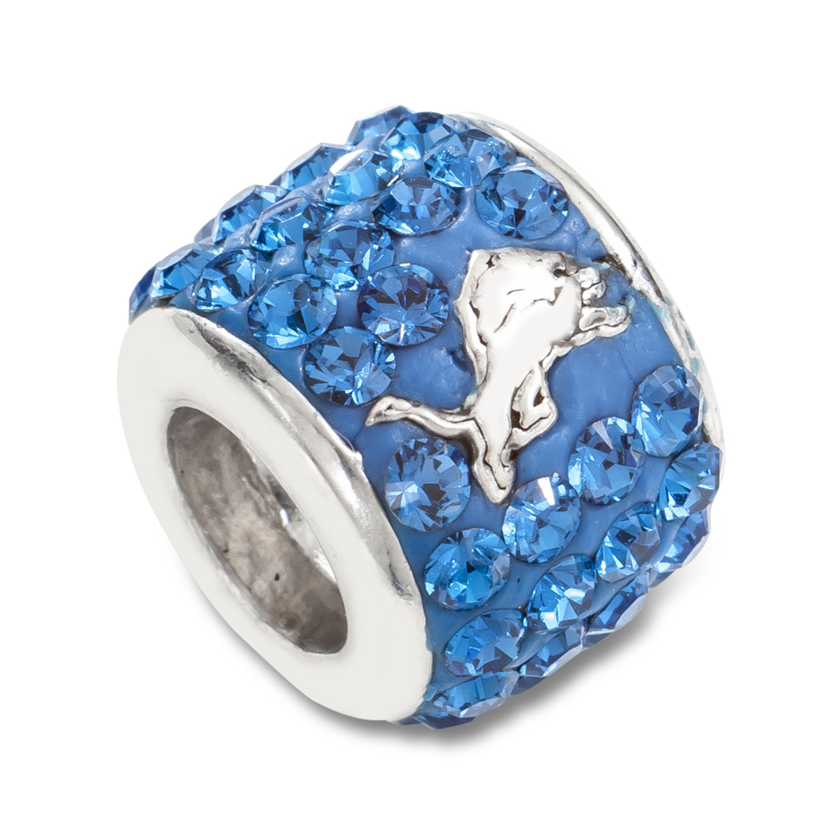LogoArt Detroit Lions Premier Sterling Silver Bead Charm