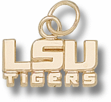 "Louisiana State (LSU) Tigers New ""LSU Tigers"" 1/4"" Lapel Pin - Sterling Silver Jewelry"