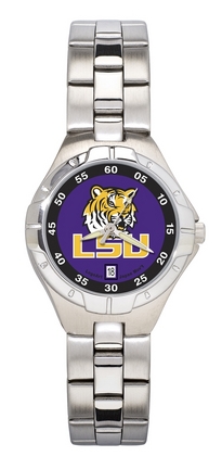 Louisiana State (LSU) Tigers "LSU Tigers" Woman's Pro II Watch with Stainless Steel Bracelet