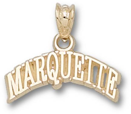 "Marquette Golden Eagles ""Marquette U"" Arched Lapel Pin - 10KT Gold Jewelry"