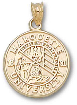 "Marquette Golden Eagles ""Seal"" Lapel Pin - 10KT Gold Jewelry"