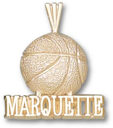 "Marquette Golden Eagles ""Marquette"" U"" Basketball Lapel Pin - 10KT Gold Jewelry"
