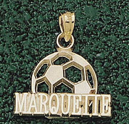"Marquette Golden Eagles ""Marquette U"" Soccer Ball Lapel Pin - 10KT Gold Jewelry"