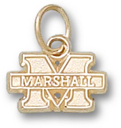 "Marshall Thundering Herd New ""M Marshall"" 1/4"" Lapel Pin - Sterling Silver Jewelry"