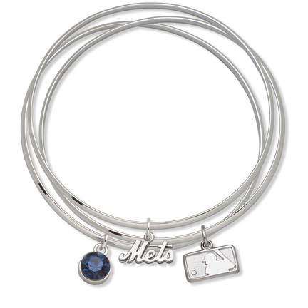 New York Mets Batterman Triple Bangle Bracelet