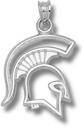 Michigan State Spartans "Spartan" Pendant - Sterling Silver Jewelry