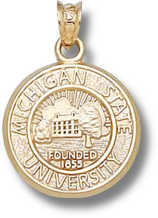"Michigan State Spartans ""Seal"" Lapel Pin - Sterling Silver Jewelry"