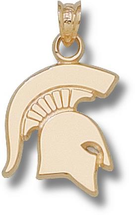 "Michigan State Spartans Solid ""Spartan"" Lapel Pin - Sterling Silver Jewelry"